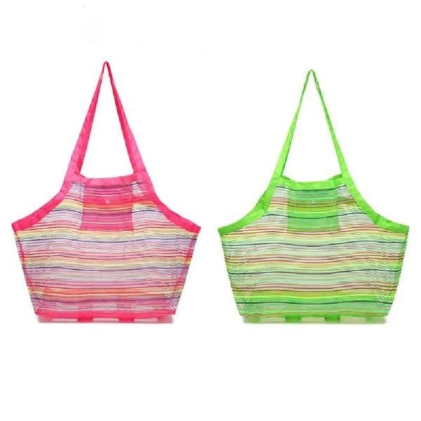 Fast Dry Mesh Beach Storage Bag Breathable Foldable Sea