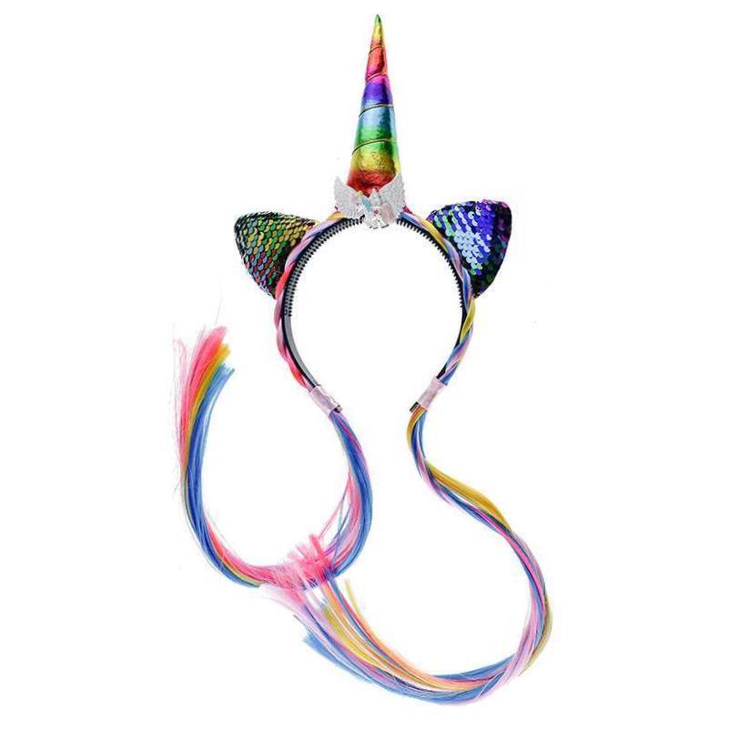 Halloween unicorn hairband fancy dress ball decoration headd