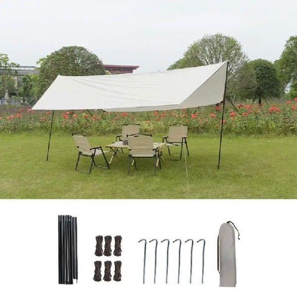 3x3m UV Awning Waterproof Tarp Tent Shade Ultralight Garden
