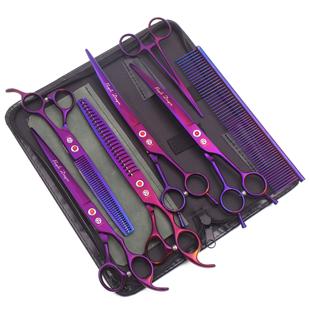 Purple Dragon 8 Inch Dog Grooming Scissors Thinning Shears P