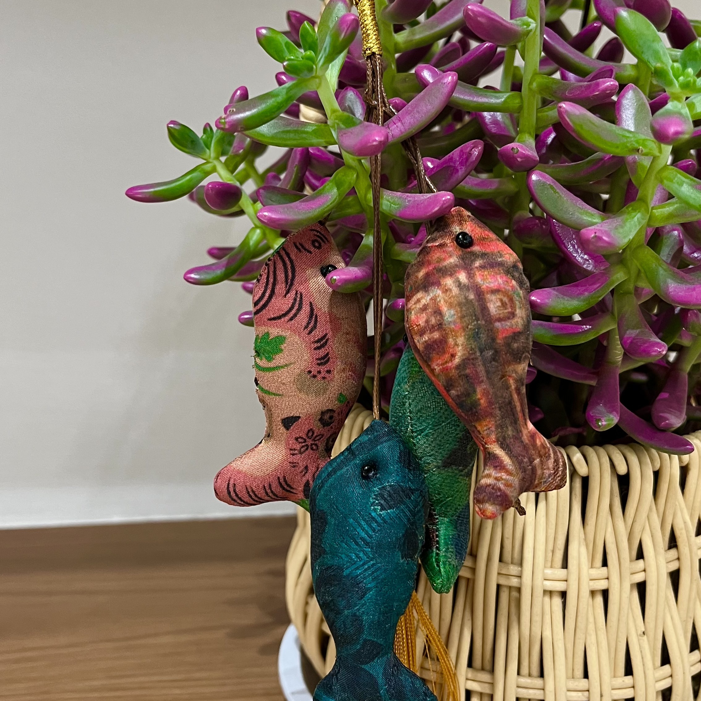 非遗新中式文艺真丝流苏鱼项链