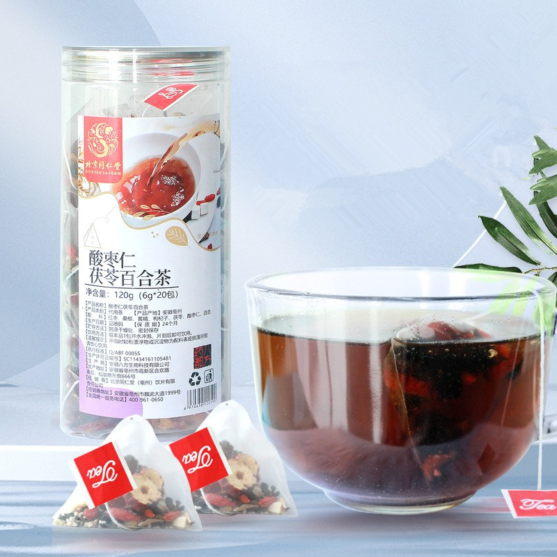 酸枣仁胖大海罗汉果玫瑰茶高圆瓶