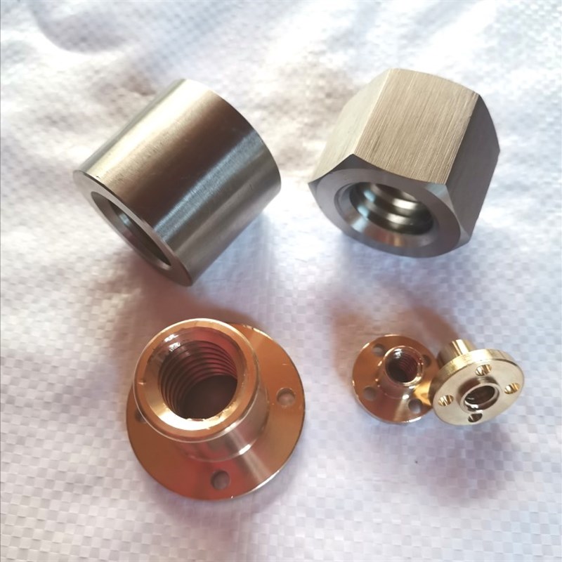 304不锈钢梯形丝杆T型螺母粗牙六角螺帽T12T14T16T1O8T20T25T30T3