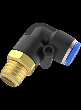 气管快插快速接头90度弯头外螺纹PL6-02气缸8-01空压机气泵直角mm