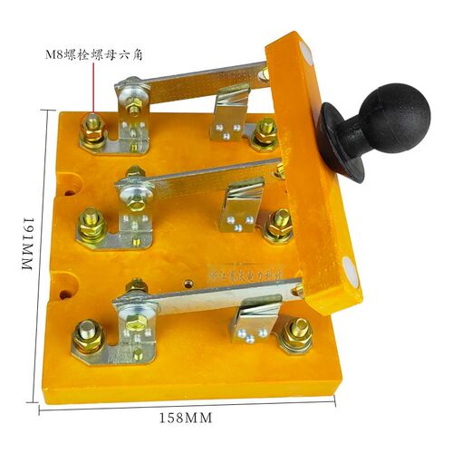 闸刀三相开关380v隔离100a200a400a3P三极HD11FS双向电源倒顺转换