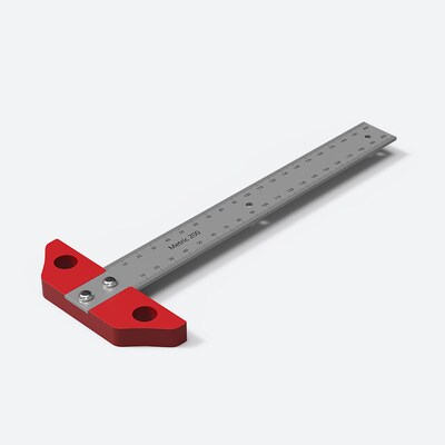 8inch/200mm公英制两用木工画线尺 直角尺  划线尺 木工画线工具