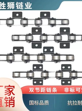 P100双节距链条 链板线链条 废纸打包机链条P75P150P200非标定做