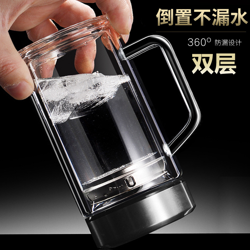 ins风保温印字加厚双层玻璃杯