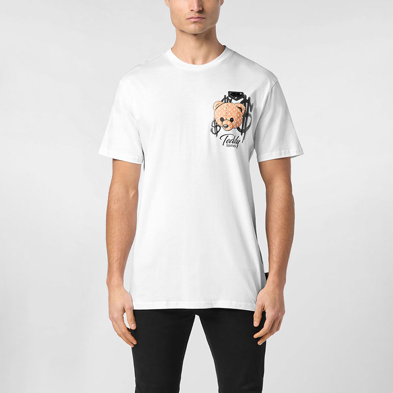 PHILIPP PLEIN 男士TEDDY BEAR圆领短袖T恤