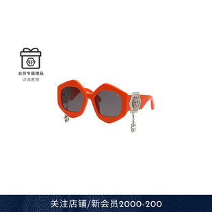 PHILIPP 女士六角徽标Skull墨镜太阳镜 PLEIN