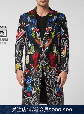 PHILIPP PLEIN 男士Agnelli长款大衣