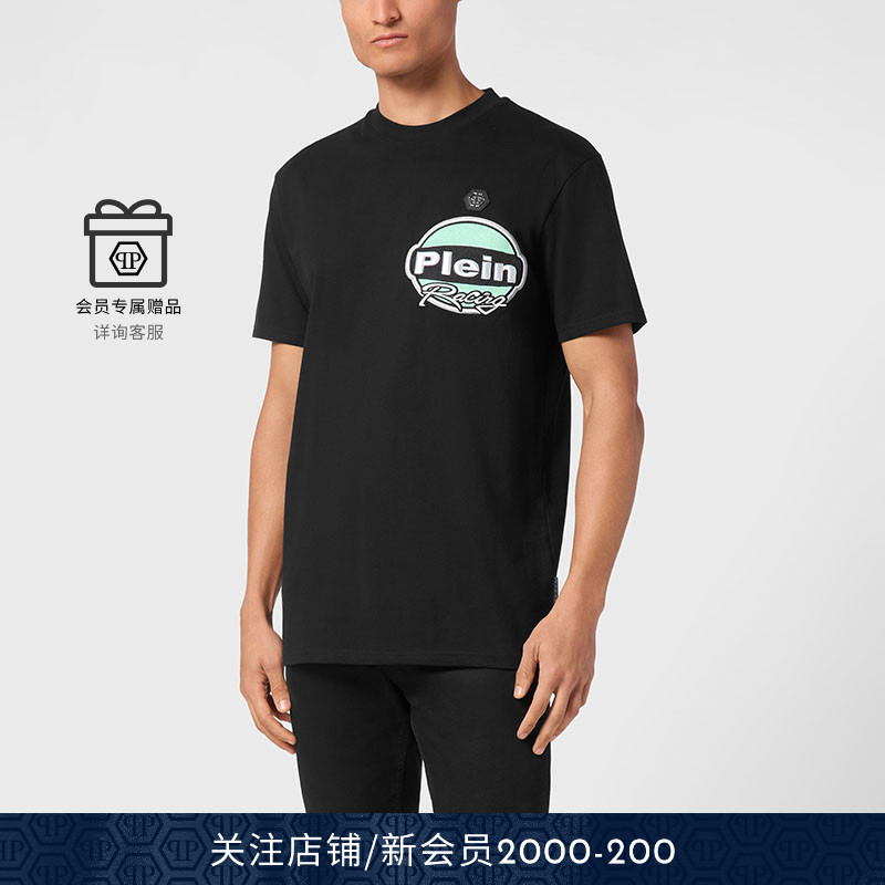 PHILIPP PLEIN 2025年夏男士Cars Racing圆领短袖T恤