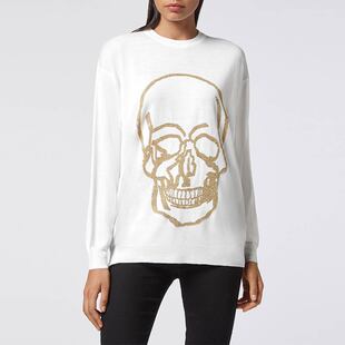 T恤 女士骷髅套头圆领毛衣针织衫 PHILIPP PLEIN