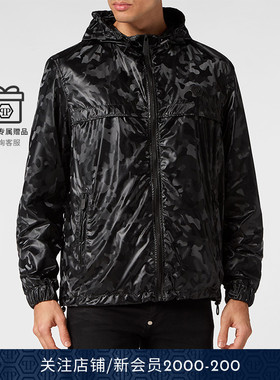 PHILIPP PLEIN 男士经典徽标拉链夹克外套秋冬