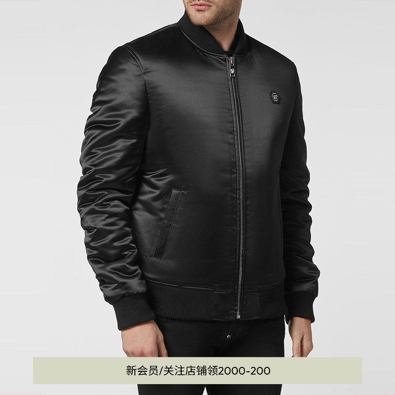 PHILIPP PLEIN 男士骷髅飞行员夹克外套秋冬