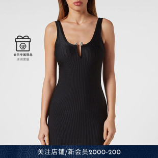 PHILIPP 女士低胸包臀背心短裙连衣裙 PLEIN