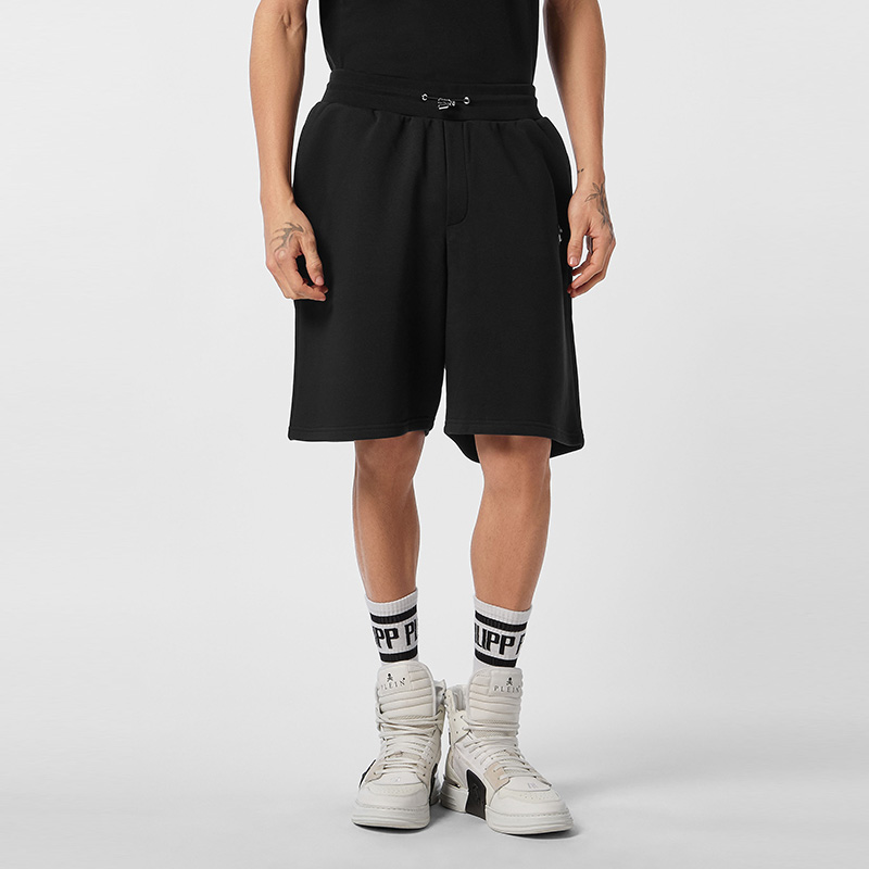 PHILIPP PLEIN 男士经典徽标五分运动短裤