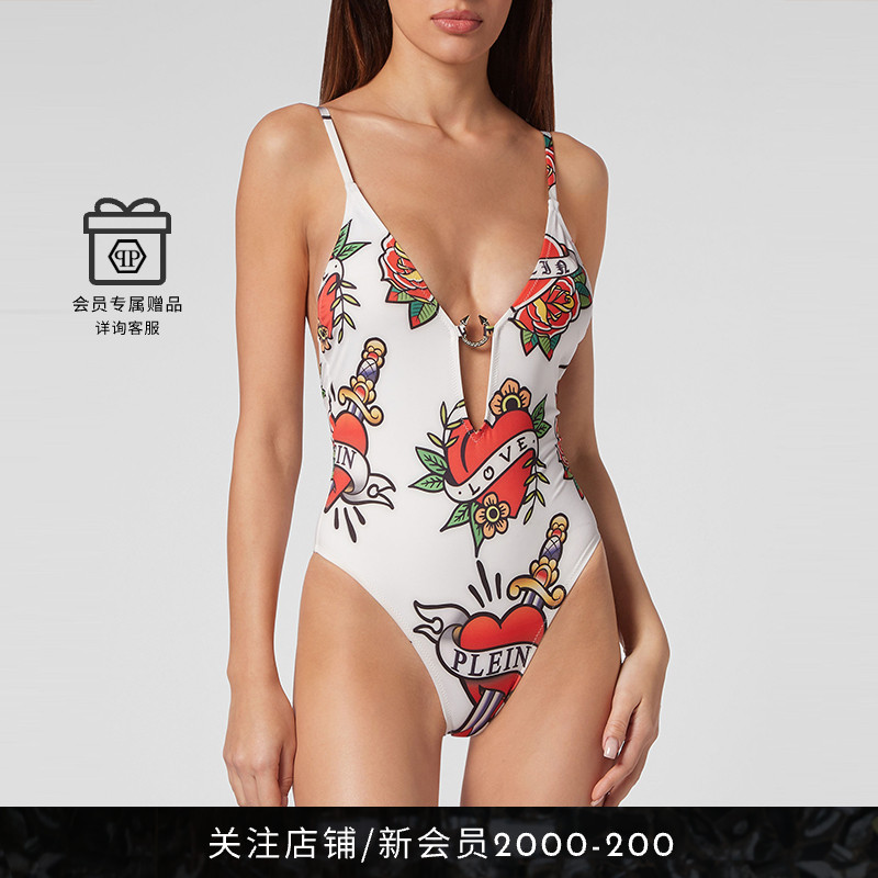 PHILIPP PLEIN 女士LOVE TATTOO比基尼泳装