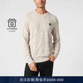 PHILIPP 毛衣 Monogram圆领针织衫 PLEIN 2025年秋冬男士