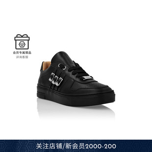 板鞋 女士Skull皮革低帮运动鞋 PLEIN PHILIPP