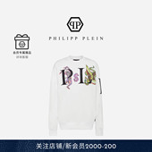 PHILIPP 圆领卫衣 刺青长袖 PLEIN 男士