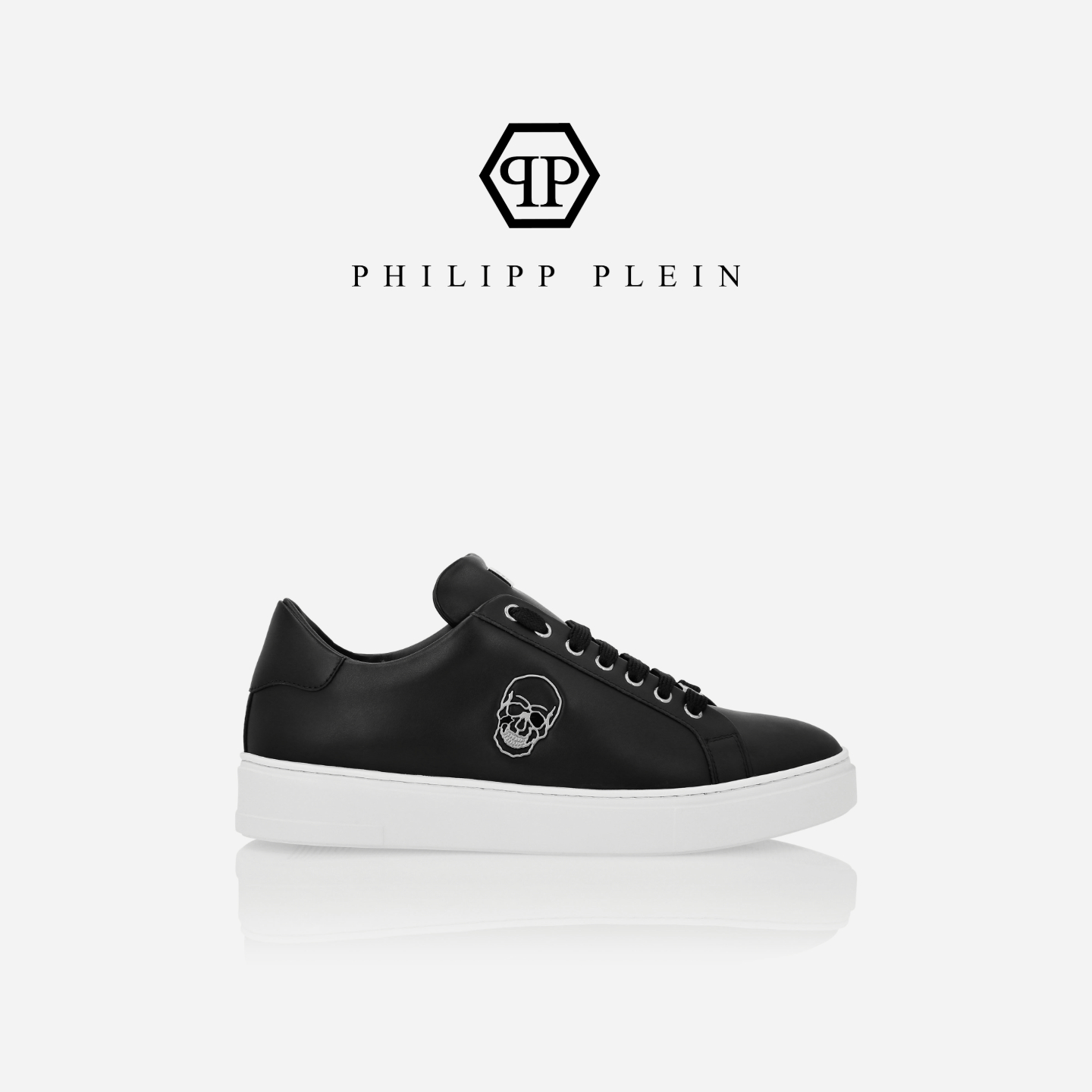 PHILIPP PLEIN 男女同款Skull低帮板鞋