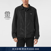 PHILIPP 徽标简约翻领夹克拉链外套 经典 PLEIN 2026年春夏男士