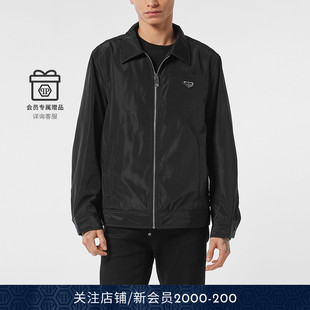 经典 2025年秋冬男士 徽标简约翻领夹克拉链外套秋冬 PLEIN PHILIPP