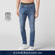 长裤 PHILIPP 通勤水波纹休闲牛仔裤 夏季 PLEIN男基础款 直筒修身