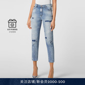 女士破洞做旧设计牛仔裤 PHILIPP PLEIN