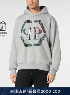 PHILIPP PLEIN 男士经典Hexagon连帽卫衣