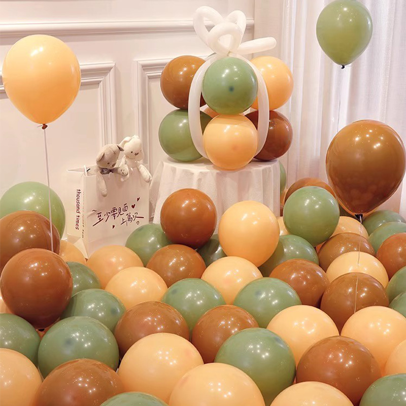 复古气球马卡龙混色加厚气球批发