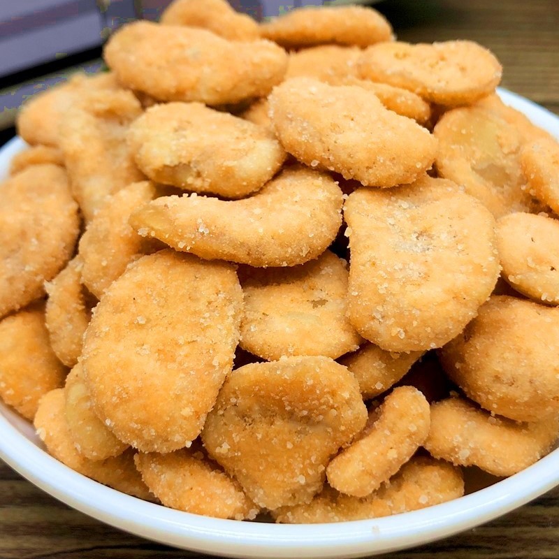 蟹黄豆瓣仁蟹香味蚕豆片兰花豆油炸蟹黄豆子坚果炒货小吃零食250g