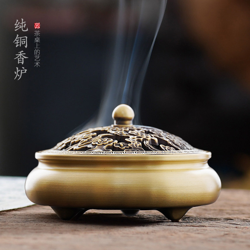 焚香喝茶的香炉图片,香炉焚香图片_大山谷图库