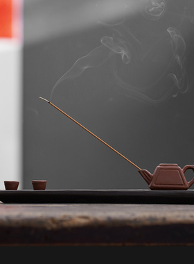 线香炉钓鱼翁卧式香炉熏香炉