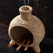 跨境陶瓷香炉圣木托盘架Palo Santo holder托盘圣秘鲁圣木燃烧盘