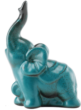 牛气冲天生肖兔子茶台摆件