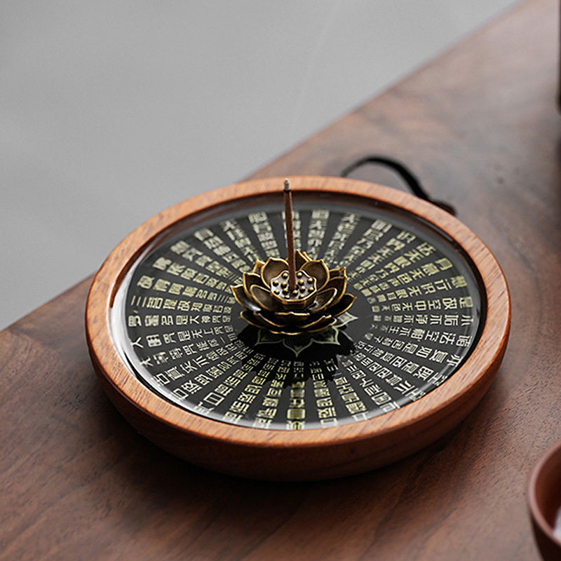 创意实木心经莲花香插香座家用室内桌面檀沉香薰炉小香炉禅意茶道,节庆用品/礼品,线香,淘宝优惠券,粉丝福利购,淘宝优惠卷