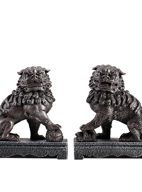 中式禅意仿古故宫狮子桌面茶宠