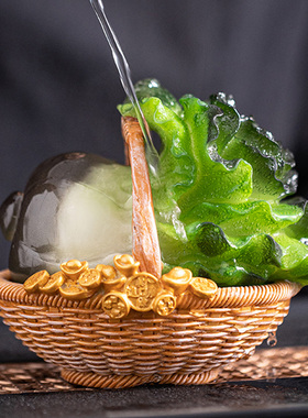 茶宠变色摆件可养招财白菜