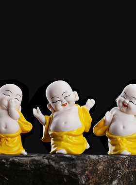 弥勒佛精品招财陶瓷大肚白瓷笑佛客厅创意中式手工家居饰品小摆件