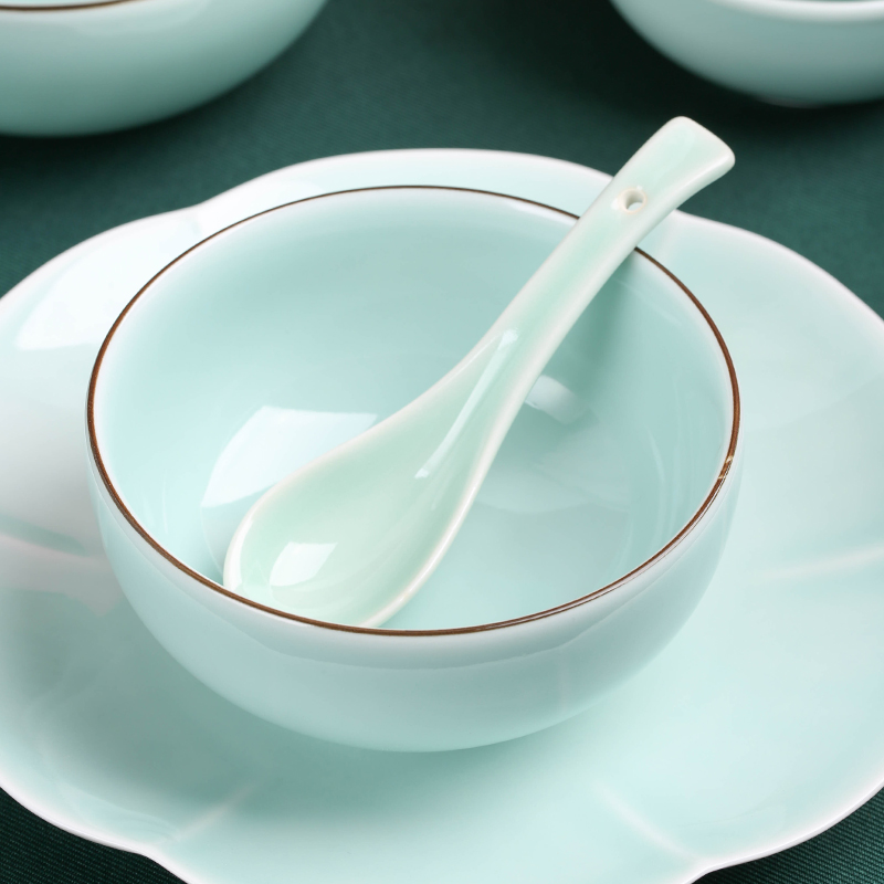 景德镇陶瓷中式风8寸碗碟套装