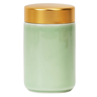景德镇日式小茶叶罐便携一泡装陶瓷密封罐普洱茶石斛小罐茶储物罐