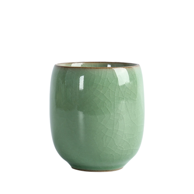 陶瓷日式风哥窑冰裂纹主人杯单杯