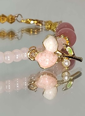 MUON LAKKE/郁金香-原创设计猫眼琉璃方糖手链女轻奢精致小众手串