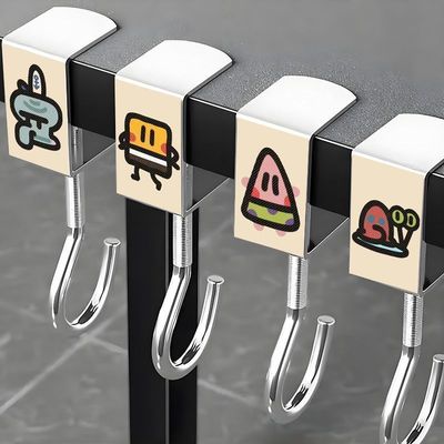 【校长力推】桌边挂钩海绵宝宝卡通挂钩书包免打孔挂钩学生可移动