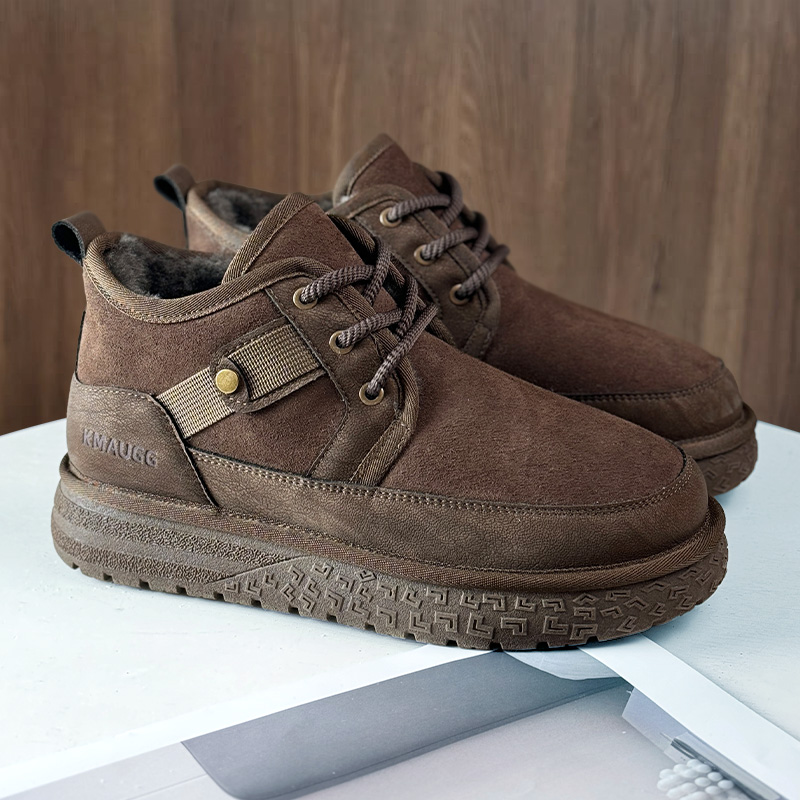 桑坡雪地靴男冬季新款保暖棉鞋