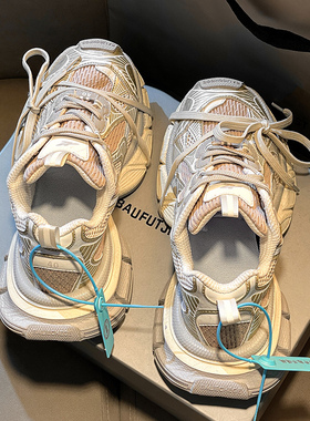 【专柜原标货】巴家九代3xl做旧老爹鞋男女款厚底增高休闲老爹鞋