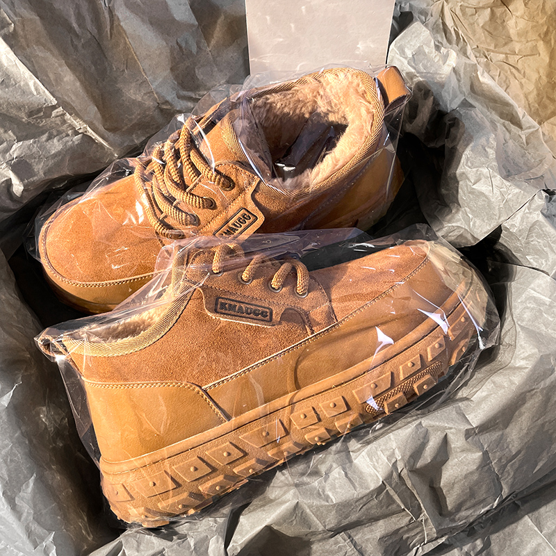 防滑雪地靴男2025冬季新款