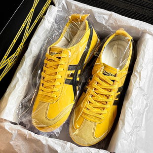 真皮黄色德训鞋 板鞋 男女款 休闲运动阿甘鞋 2026新款 官方旗舰店正品